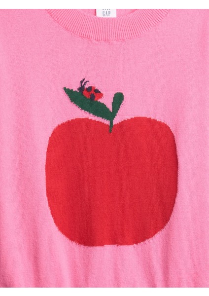 Kız Bebek Pembe Intarsia Kazak fiyatları