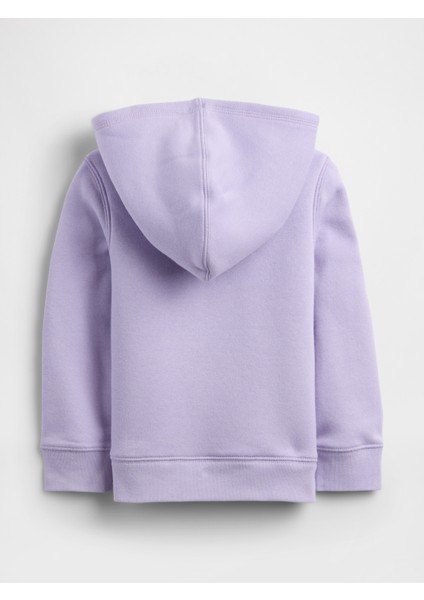 Kız Bebek Lila Gap Logo Sherpa Astarlı Sweatshirt modelleri