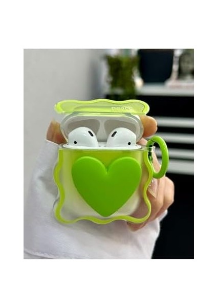 Nesil ve 2. Nesil ile Uyumlu Tasarım Oyuncak Kalın Koruyucu Silikon Kılıf - Yeşilkalp modelleri