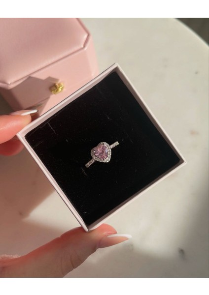 3D Renk Değiştiren Geyik Kar Küresive Kararmaz Çelik Pembe Kalp Kolye Bileklik ve Yüzük Seti fırsatları