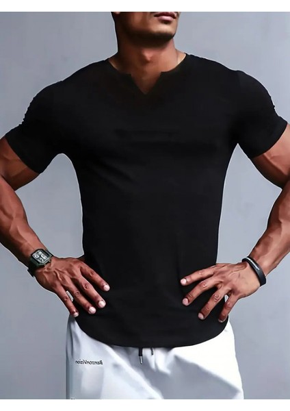 Erkek Kısa Kollu V Yaka Süprem T-Shirt modelleri