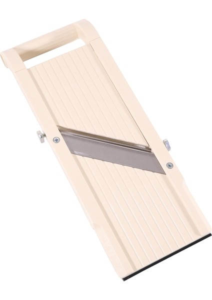 Pressioneller Japon Super Mandolin Sebze Rendesi 95 mm Kesme Genişliği 3 Farklı Değiştirilebilir Bıçak Ağzı Paslanmaz Çelik ve Parmak Koruması Sebze Spagetti