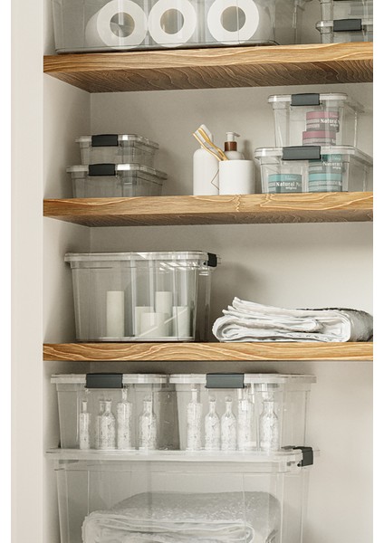 3 Adet 7 Litre Kilitli Saklama ve Erzak Kutusu Uzun Ömürlü fiyatları