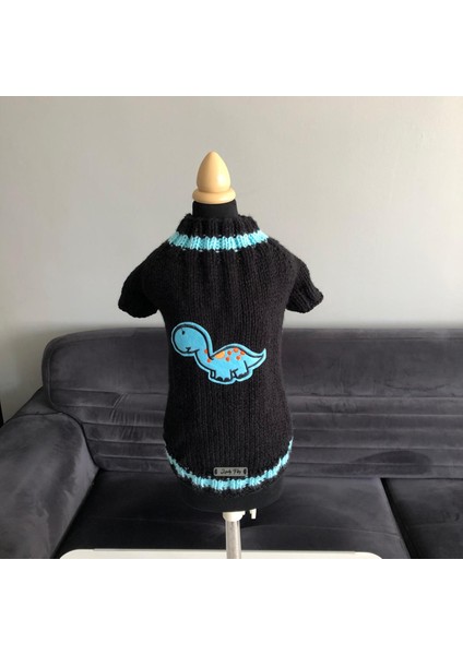 Kedi ve Köpek Için Dinazorlu Siyah Kazak fiyatları