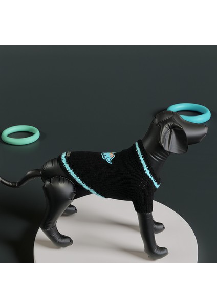 Kedi ve Köpek Için Dinazorlu Siyah Kazak modelleri