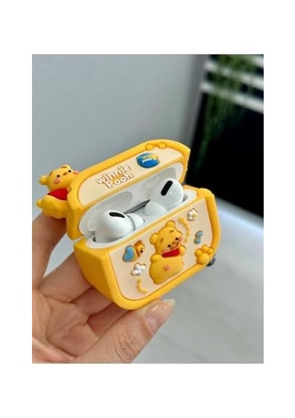 Nesil ile Uyumlu Özel Tasarım Oyuncaklı Kalın Silikon Koruyucu Kılıf - Sarıwinnie fiyatları