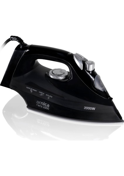 Flora 2000 Seramik Ütü Siyah Gümüş