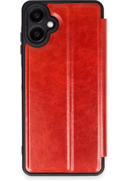 Samsung Galaxy A06 Kılıf Flip Cover - Kırmızı