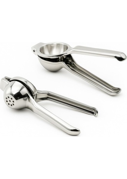 Paslanmaz Çelik Limon Sıkacağı - Ergonomik, El Tipi Narenciye Presi - Dayanıklı Metal Portakal & Lime Sıkacağı - Kolay Temizlik, Yüksek Verim