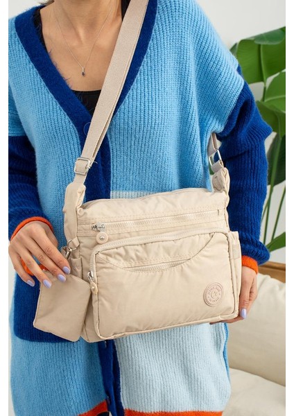 Klinkır Kadın Postacı Çanta Çok Cepli 30*20 cm Su Itici Kumaş Bayan Çapraz Askılı Omuz Çantası