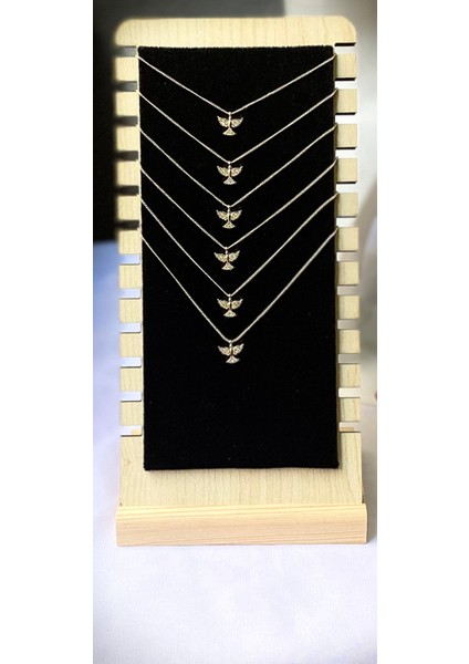 Kararmaz Çelik Kuş Detaylı Gold Kolye modelleri