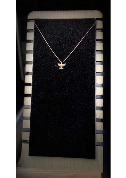 Kararmaz Çelik Kuş Detaylı Gold Kolye fırsatları