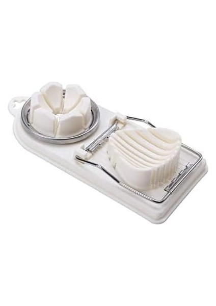 Yumurta Dilimleyici Meyve Kesici, 2'si 1 Arada Paslanmaz Çelik Kesme Telleri Haşlanmış Yumurta, Çilek, Muz ve Kivi Meyvesi Için Kullanılır (Beyaz) fiyatları