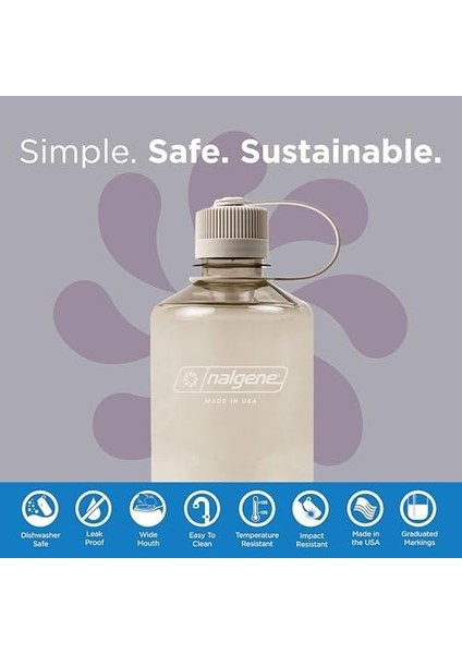 Sustain Tritan Bpa Içermeyen Su Şişesi,%50 Plastik Atıktan, 32 Oz, Dar Ağız, Pamuk fiyatları