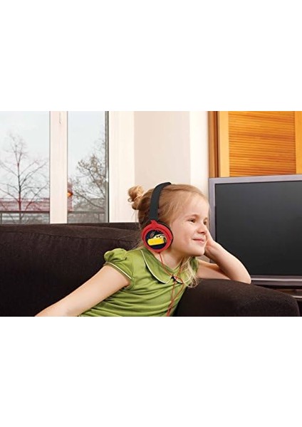 Pixar Arabalar Flash Mcqueen Stereo Kulaklık, Sınırlı Ses Gücü, Katlanabilir ve Ayarlanabilir, Kırmızı/siyah, HP010DC fiyatları