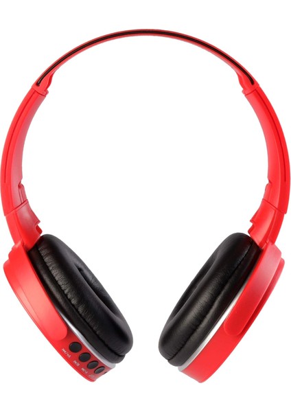 Product Acoustic 0235 Kablosuz Kulak Üstü Bluetooth Kulaklık Kırmızı