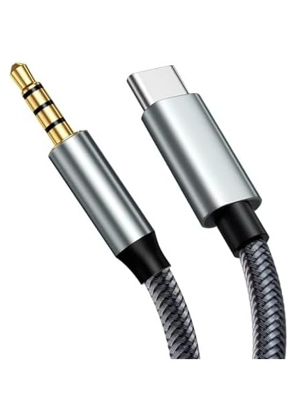 Metal Type-C - 3.5 mm Aux Ses Kablosu 1mt Jak Adaptörü Dongle Kulaklık Çevirici fiyatları