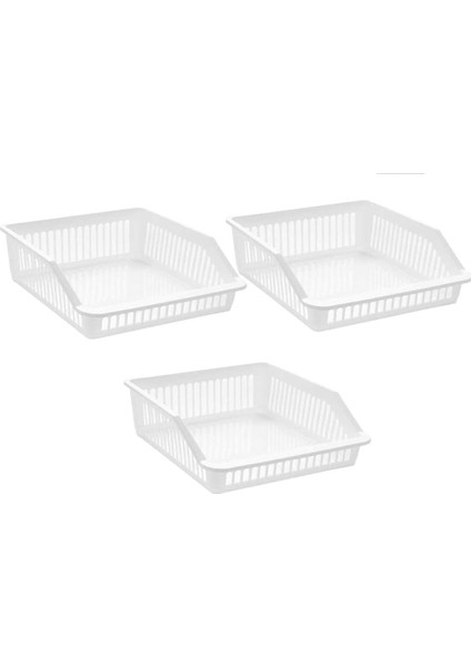 Org-25 3 Lü Çok Amaçlı Buzdolabı Içi Düzenleyici Sebze Meyve Organizer Sepet