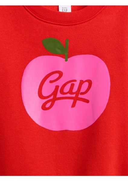 Kız Bebek Kırmızı Grafik Sweatshirt fiyatları