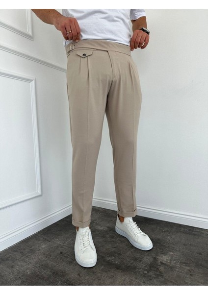 Erkek Bel Toka Detaylı Pileli Old Money Pantolon indirimleri