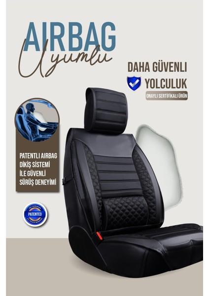 Jeep Grand Cheroke Yeni ile Uyumlu Lüx Deri Oto Koltuk Kılıfı Ön Arka Takım Saturn Siyah fırsatları