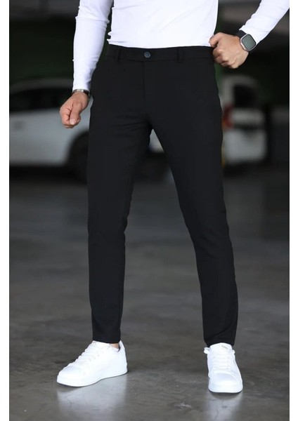 Erkek Düz Kesim Bilek Boy Kumaş Pantolon