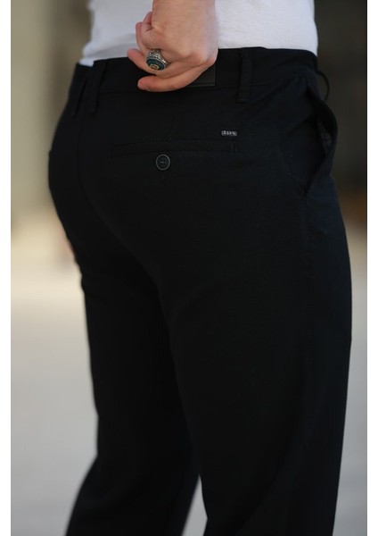 Erkek Düz Kesim Bilek Boy Kumaş Pantolon