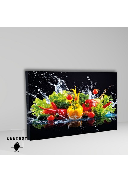 Tekli Yatay Kanvas Duvar Tablosu Diyetisyen Tablosu Sebzeler fiyatları