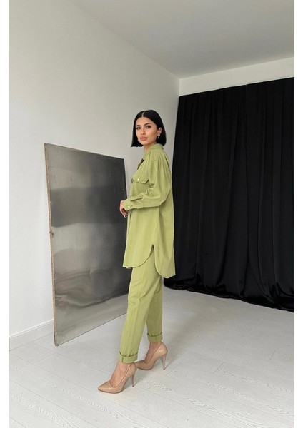 Yeşil Gömlek ve Çıtçıtlı Pantolon Takım fiyatları