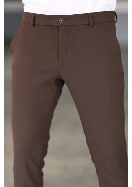 Erkek Düz Kesim Bilek Boy Kumaş Pantolon