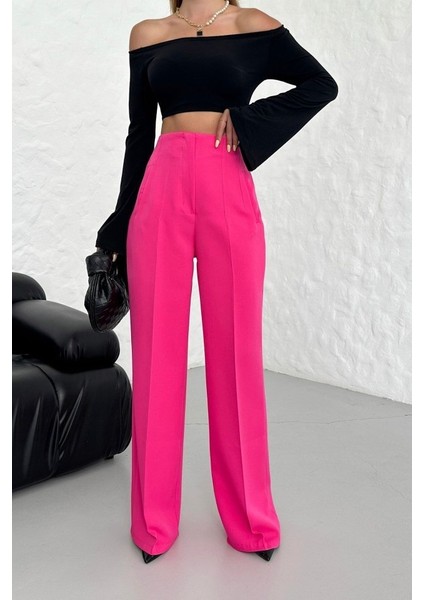 Yüksek Bel Pensli̇ Palazzo Pantolon