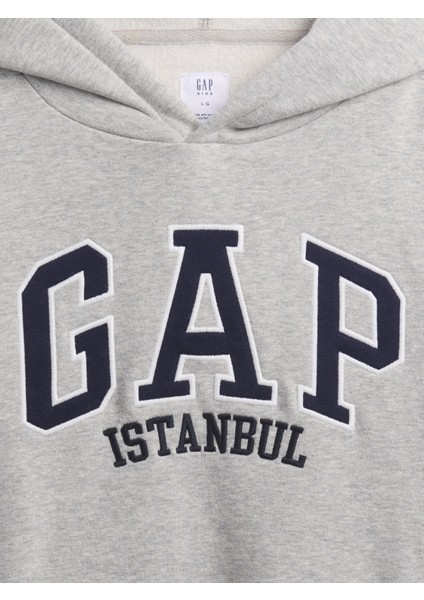Erkek Çocuk Gri Relaxed Gap Logo Sweatshirt fiyatları