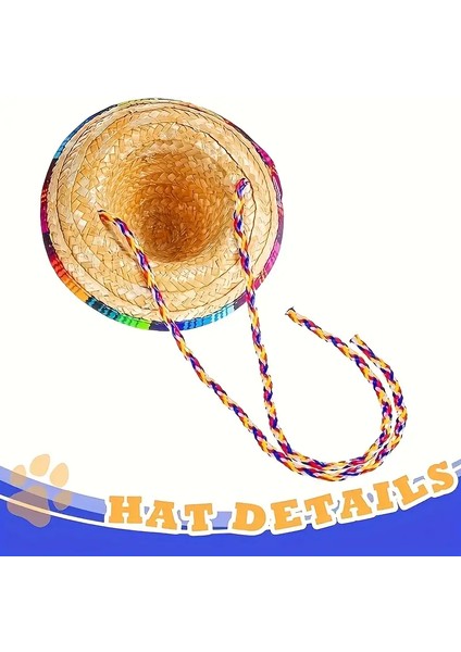 Kedi ve Köpek Için Cinco De Mayo Yazlık Meksika Kostüm Seti (Şapka, Gözlük ve Fular) fırsatları