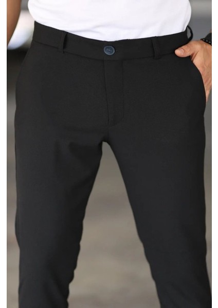 Erkek Düz Kesim Bilek Boy Kumaş Pantolon