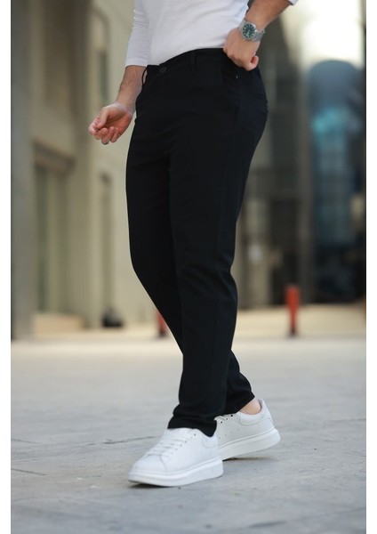 Erkek Düz Kesim Bilek Boy Kumaş Pantolon