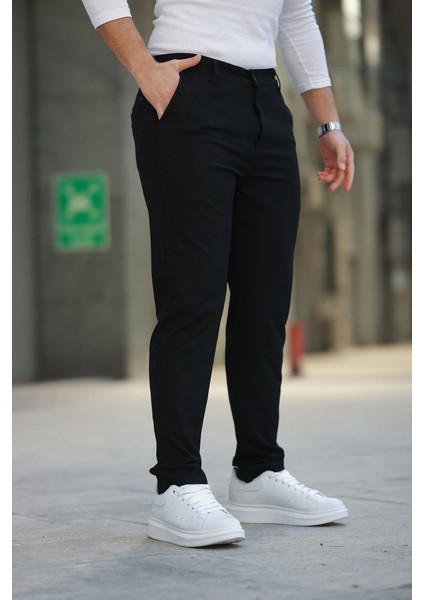 Erkek Düz Kesim Bilek Boy Kumaş Pantolon