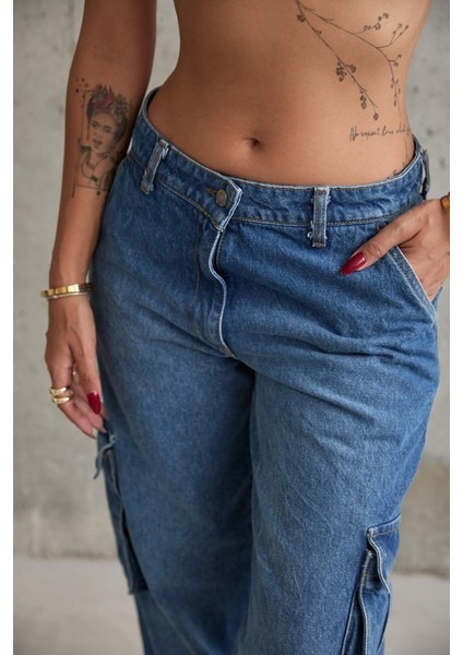Mavi Yan Cepli Jeans Pantolon fırsatları