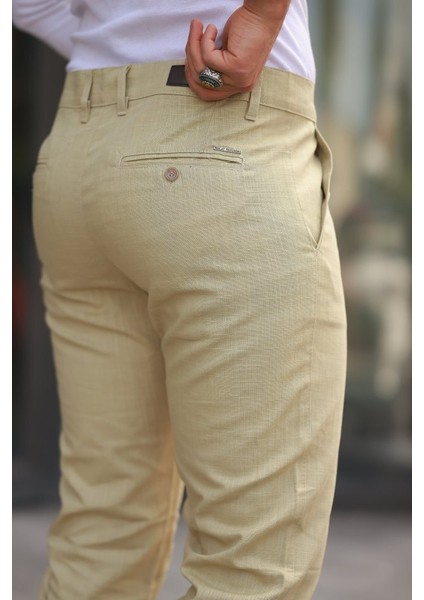 Erkek Rahat Keten Pantolon modelleri