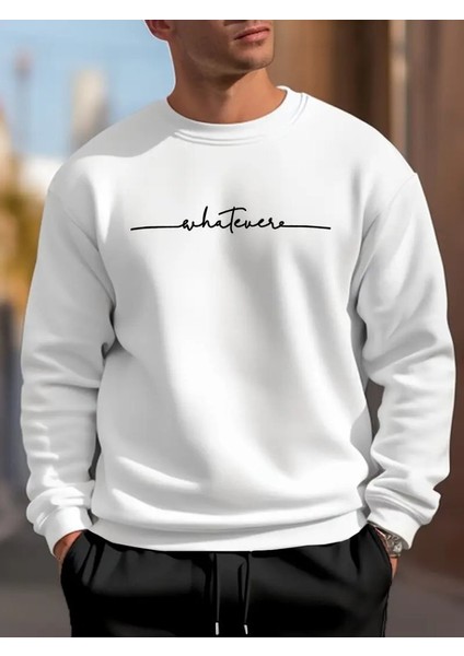 Erkek Uzun Kollu Baskı Detaylı Iki Iplik Sweet