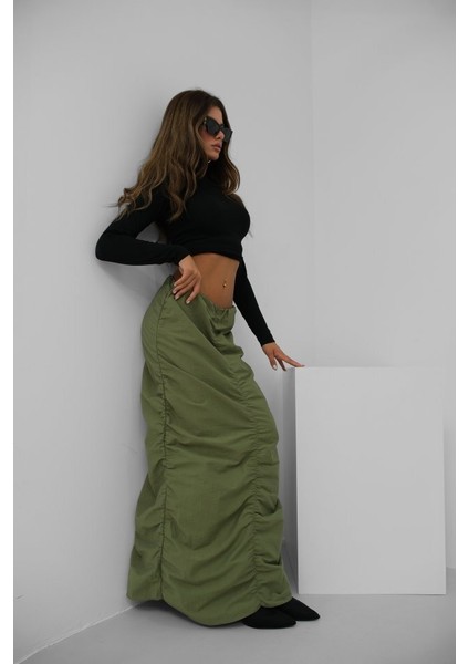 Büzgü Detay Maxi Etek fiyatları