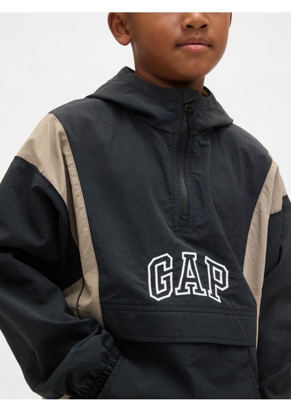 Erkek Çocuk Siyah %100 Geri Dönüştürülmüş Anorak Ceket fiyatları