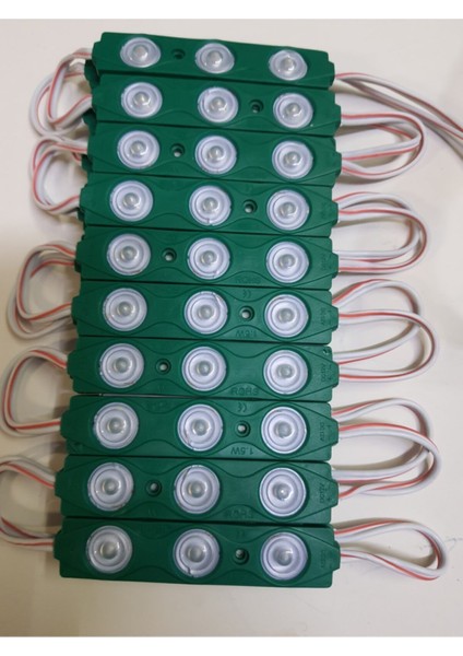 LED Yeşil Mercekli Modül 20 Adet