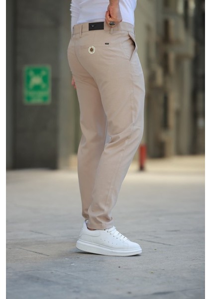 Erkek Düz Kesim Bilek Boy Kumaş Pantolon