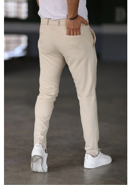 Erkek Düz Kesim Bilek Boy Kumaş Pantolon