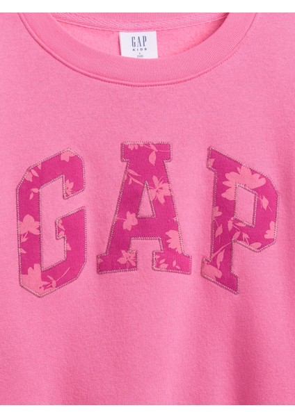 Kız Çocuk Pembe Oversized Grafik Sweatshirt fiyatları