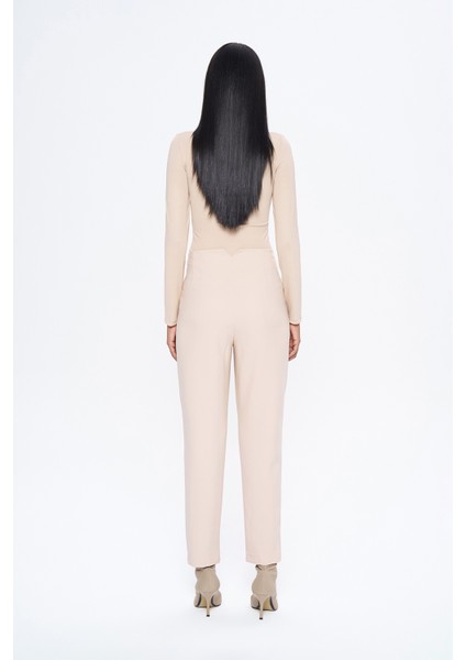 Pens Detaylı Pantolon Açık Bej indirimleri