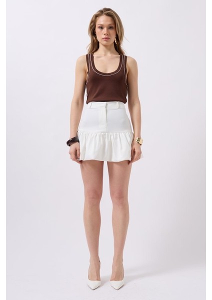 Büzgü Detay Mini Etek fiyatları