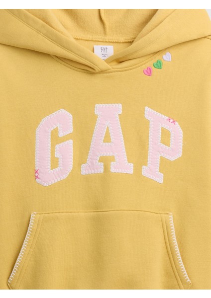 Kız Çocuk Sarı Relaxed Gap Logo Sweatshirt fiyatları