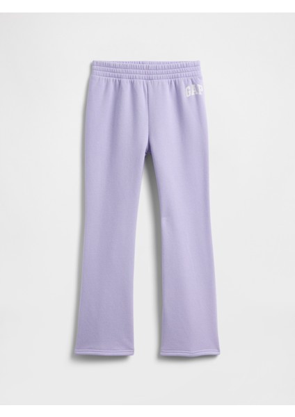 Kız Çocuk Lila Gap Logo Bootcut Pantolon