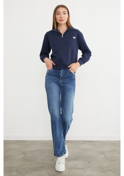 3 Iplik Üçgen Metal Armalı Sweatshirt modelleri